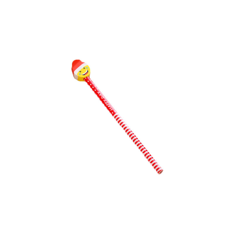 Wholesale Cartoon Christmas Wooden Pencil with Eraser